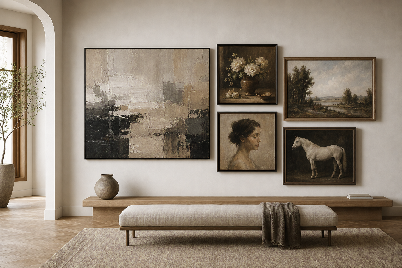 Morning landscape wall art preview