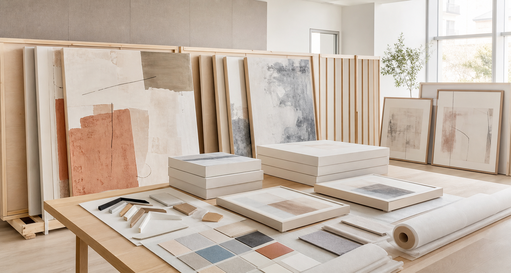 Bright premium artwork production review for project delivery