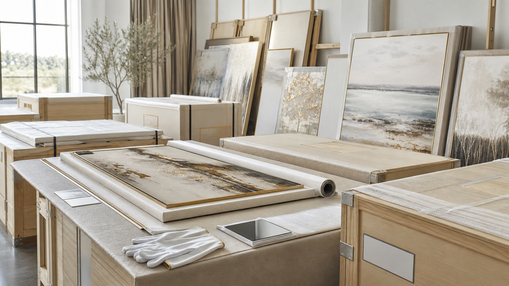 Global wholesale artwork packaging and export preparation