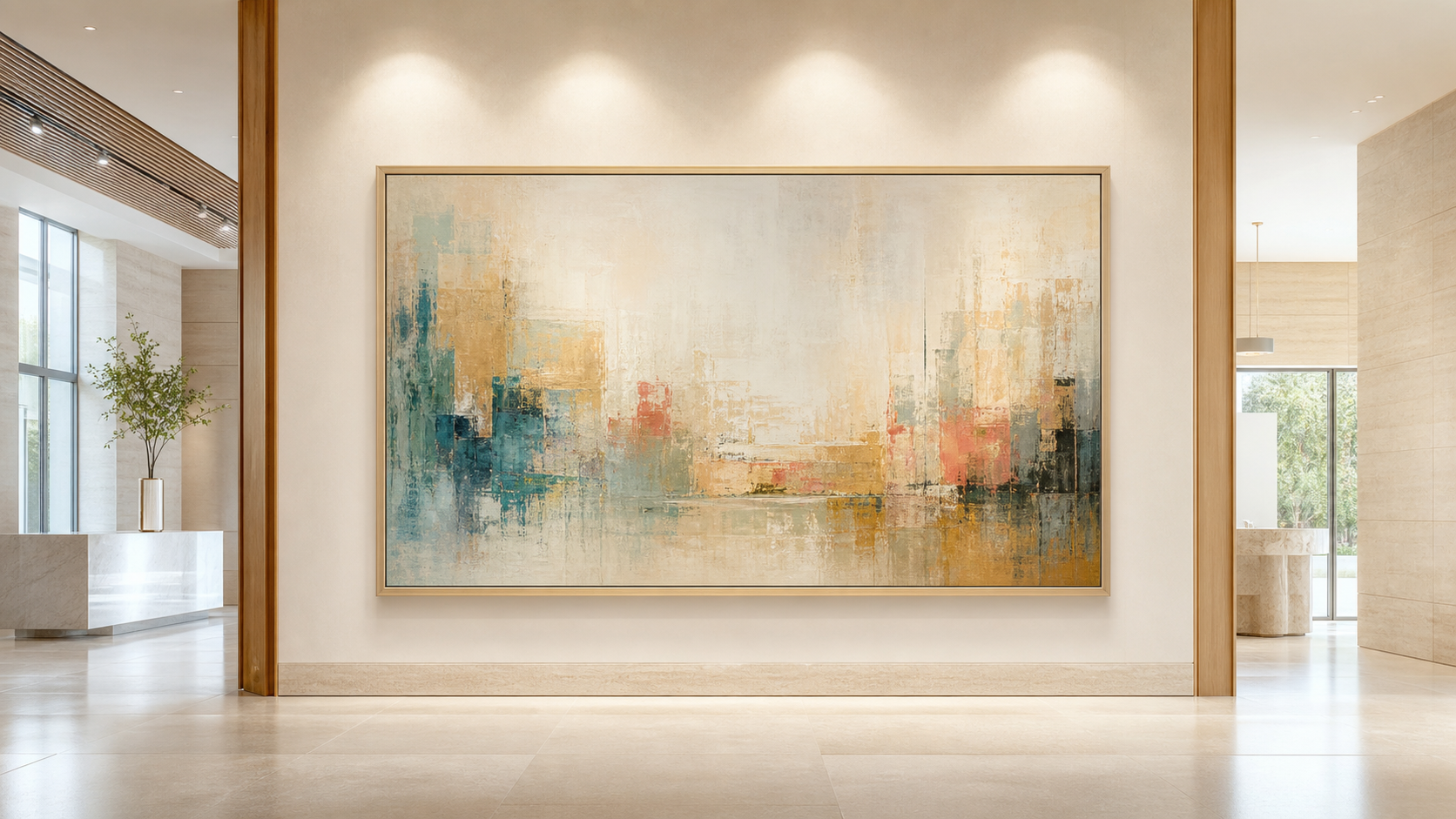 Interior design studio consultation for commercial artwork projects